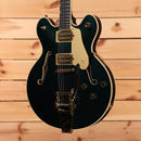 Gretsch Broadkaster LX Center Block semi-hollow electric guitar Cadillac Green with Bigsby tremolo and gold hardware