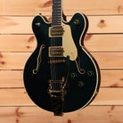 Gretsch Broadkaster LX Center Block semi-hollow electric guitar Cadillac Green with Bigsby tremolo and gold hardware