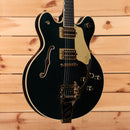 Gretsch Broadkaster LX Center Block semi-hollow electric guitar black with Bigsby tremolo and gold hardware