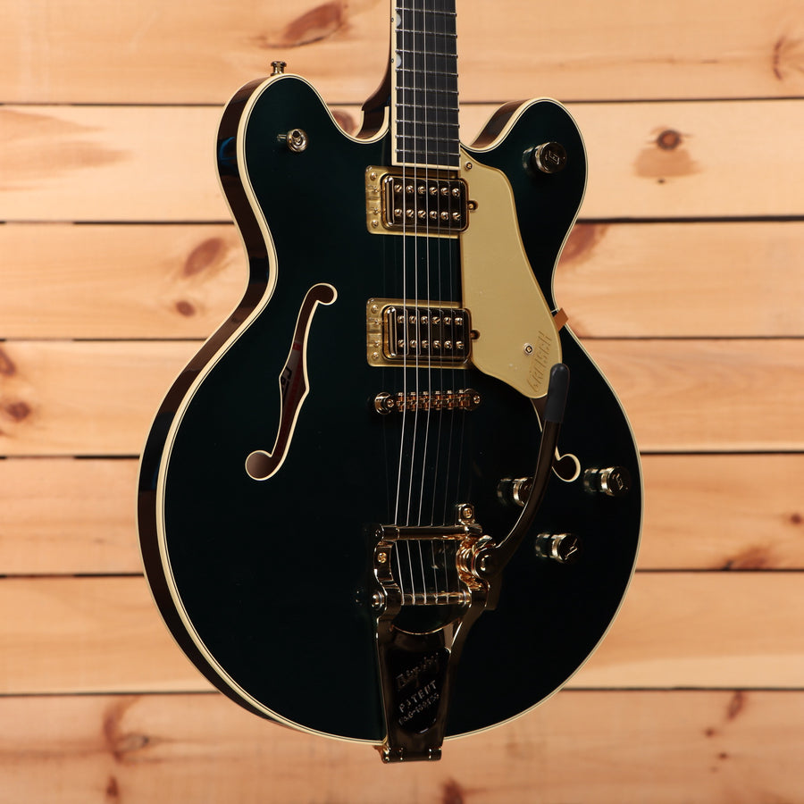 Gretsch Broadkaster LX Center Block semi-hollow electric guitar black with Bigsby tremolo and gold hardware