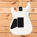 Jackson Pro Origins 1985 San Dimas SD1 electric guitar Snow White with dual humbucker pickups