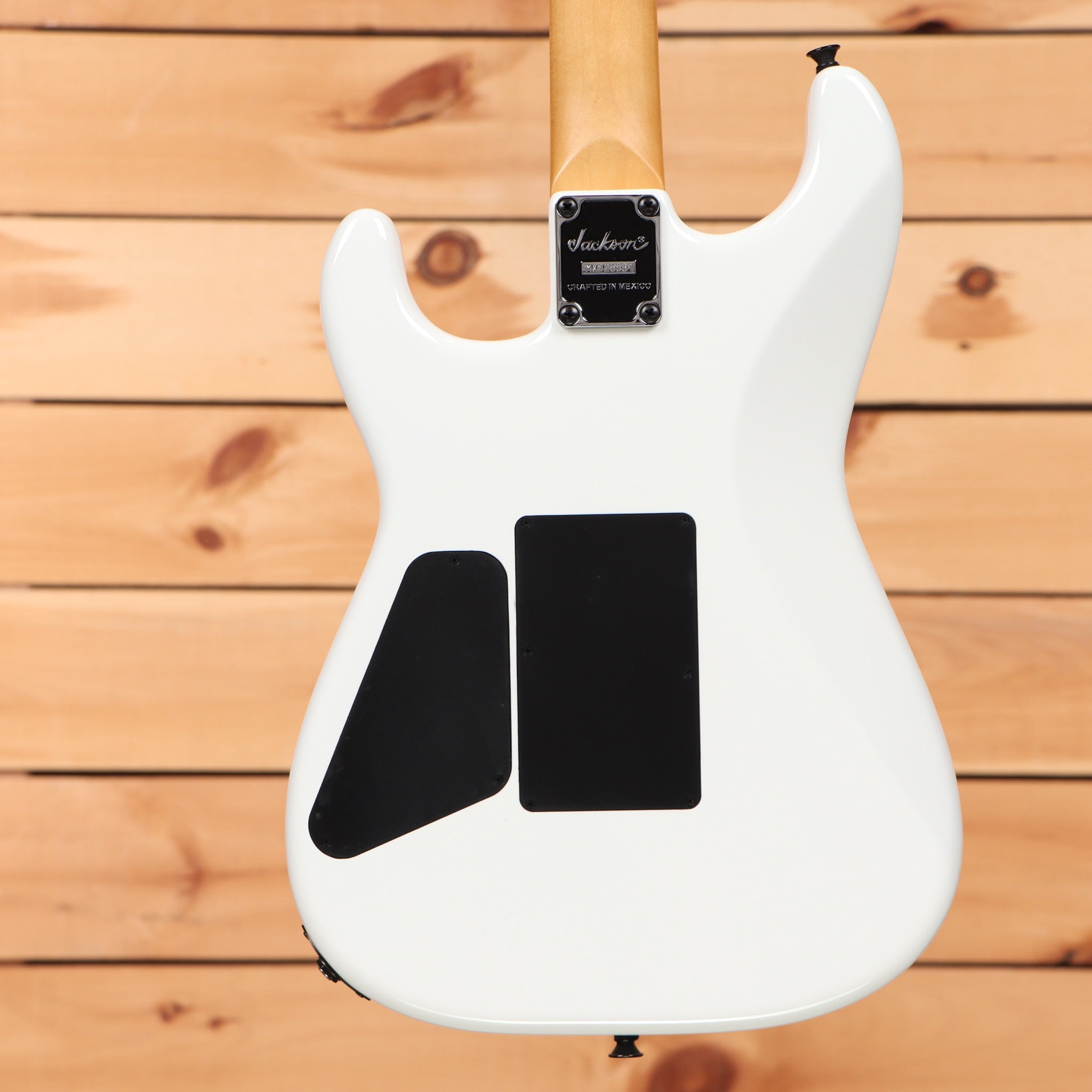 Jackson Pro Origins 1985 San Dimas SD1 electric guitar Snow White with dual humbucker pickups