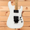 Jackson Pro Origins 1985 San Dimas SD1 electric guitar Snow White with dual humbuckers and tremolo system