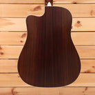 Martin DCPA4-R dreadnought acoustic-electric guitar natural finish with rosewood back cutaway and white binding