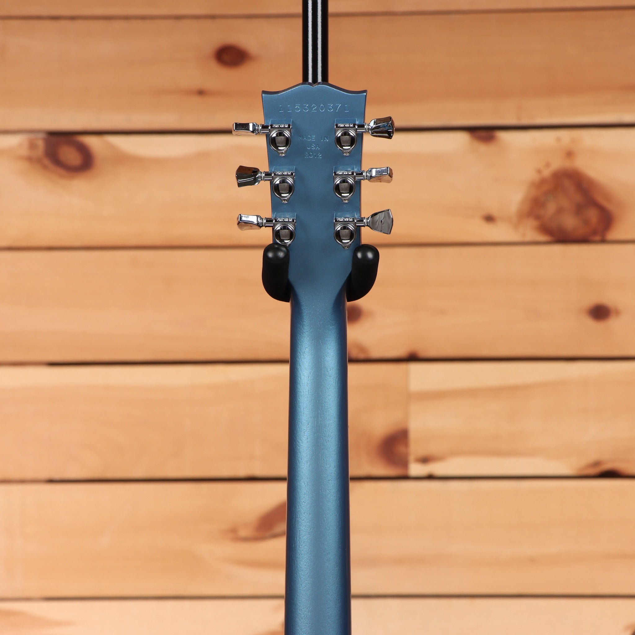 Pre-owned Gibson Les Paul Traditional Pro 50s electric guitar Pelham Blue with chrome hardware
