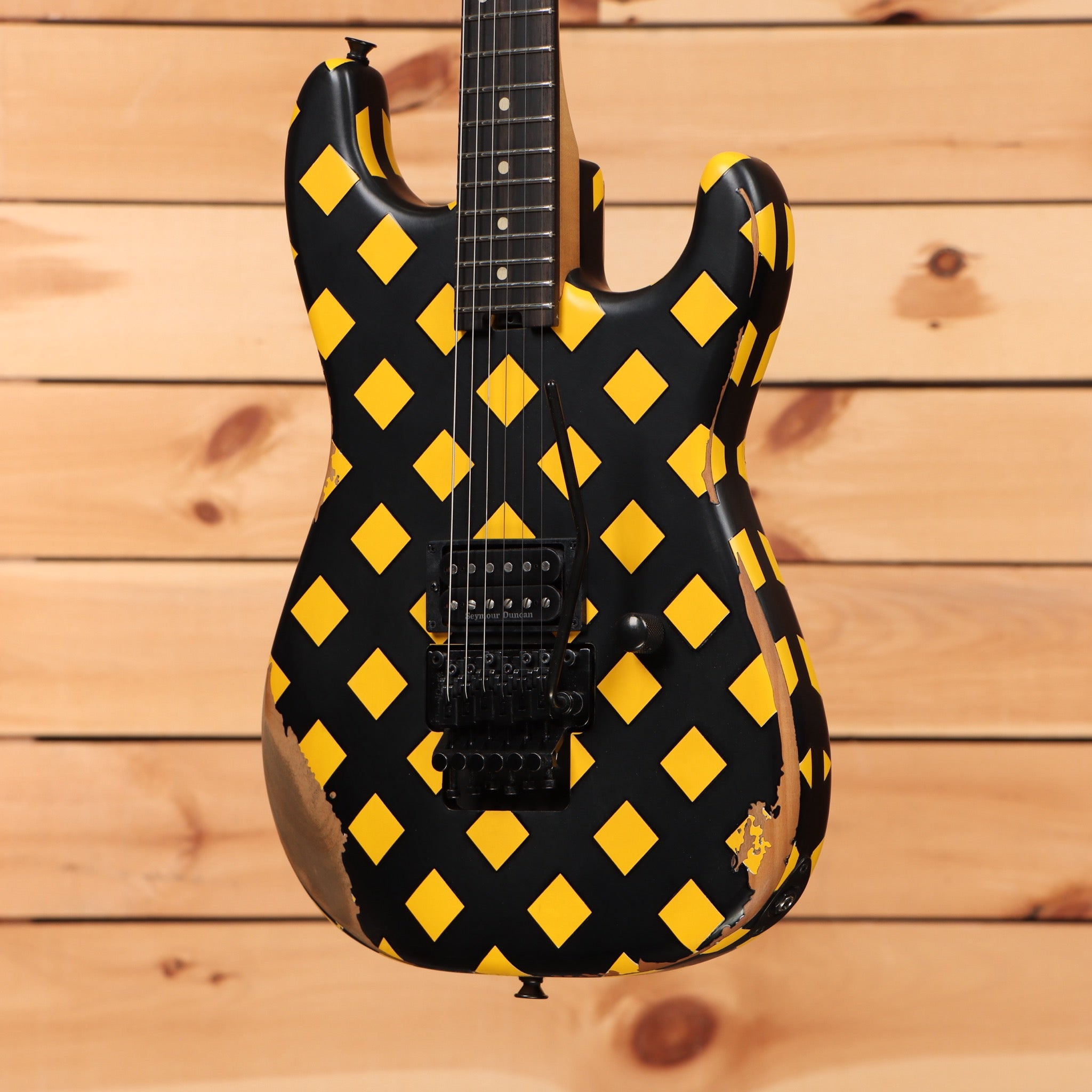 Charvel Superstock San Dimas Style 1 H FR electric guitar Diamond Life finish with black hardtail bridge
