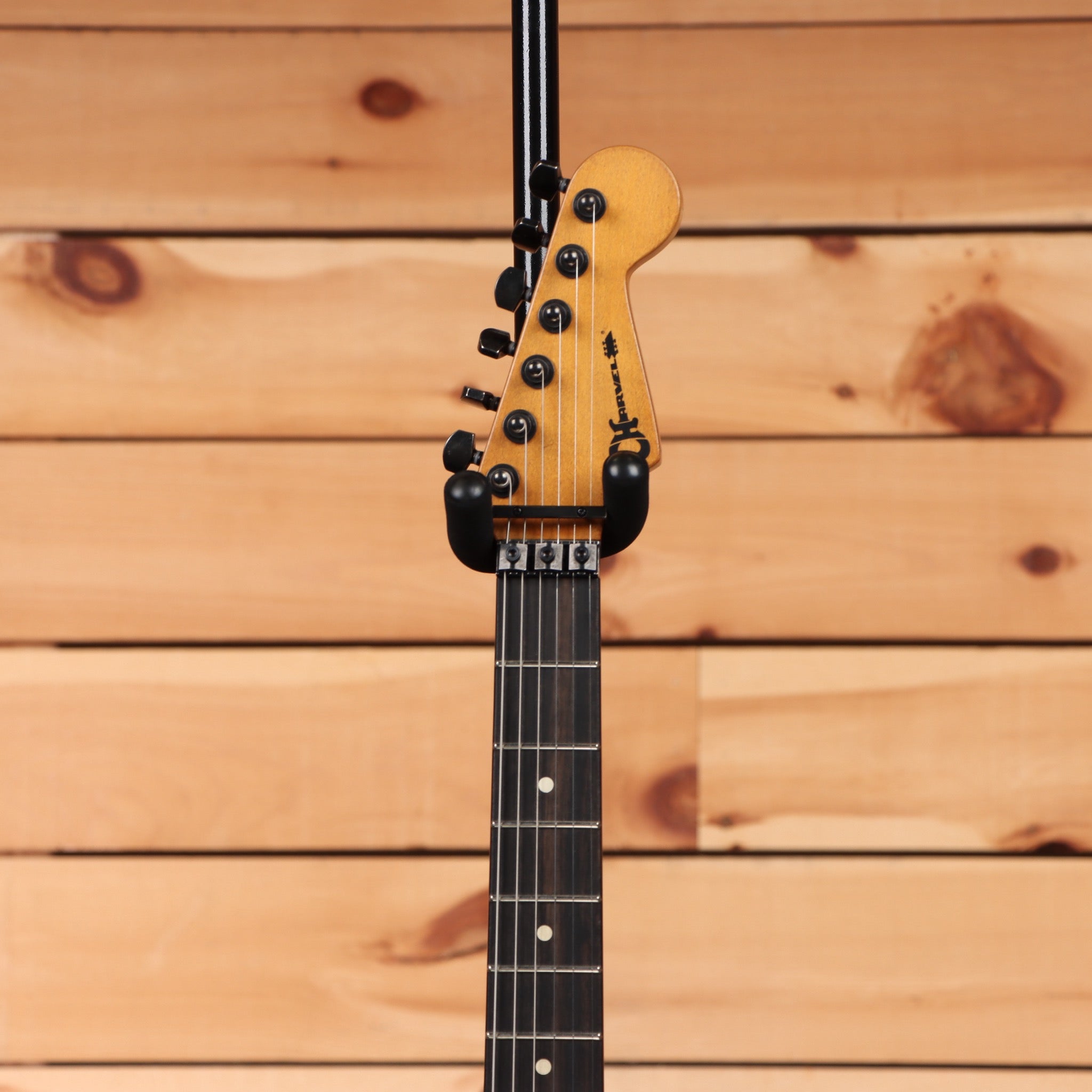 Charvel Superstock San Dimas Style 1 H FR electric guitar Ebony Diamond Life with black headstock and rosewood fretboard