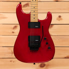 Jackson Pro Origins 1985 San Dimas SD1 HH FR electric guitar Candy Apple Red with dual humbuckers and Floyd Rose tremolo