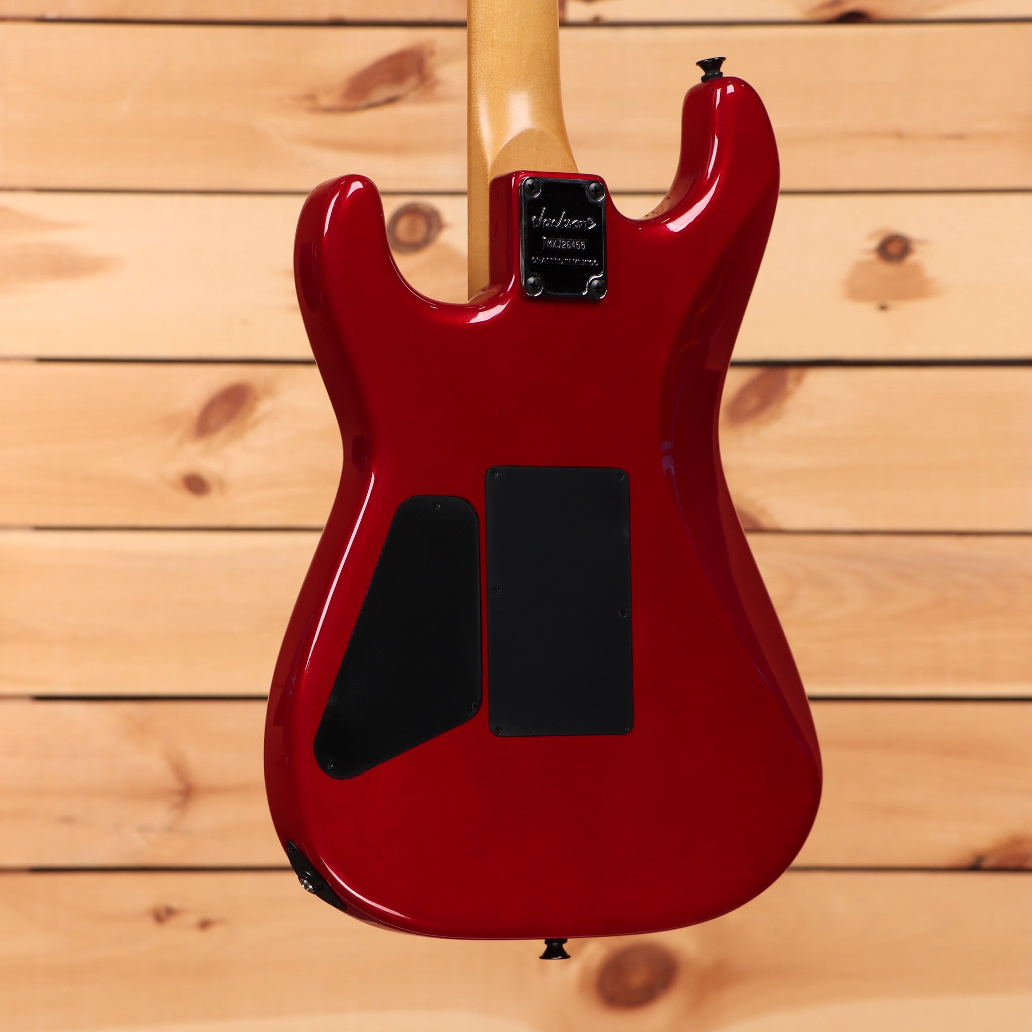 Jackson Pro Origins 1985 San Dimas SD1 electric guitar Candy Apple Red with dual humbucker pickups