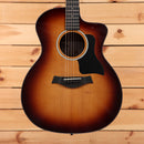 Taylor 214cek Grand Auditorium acoustic-electric guitar Shaded Edgeburst with venetian cutaway