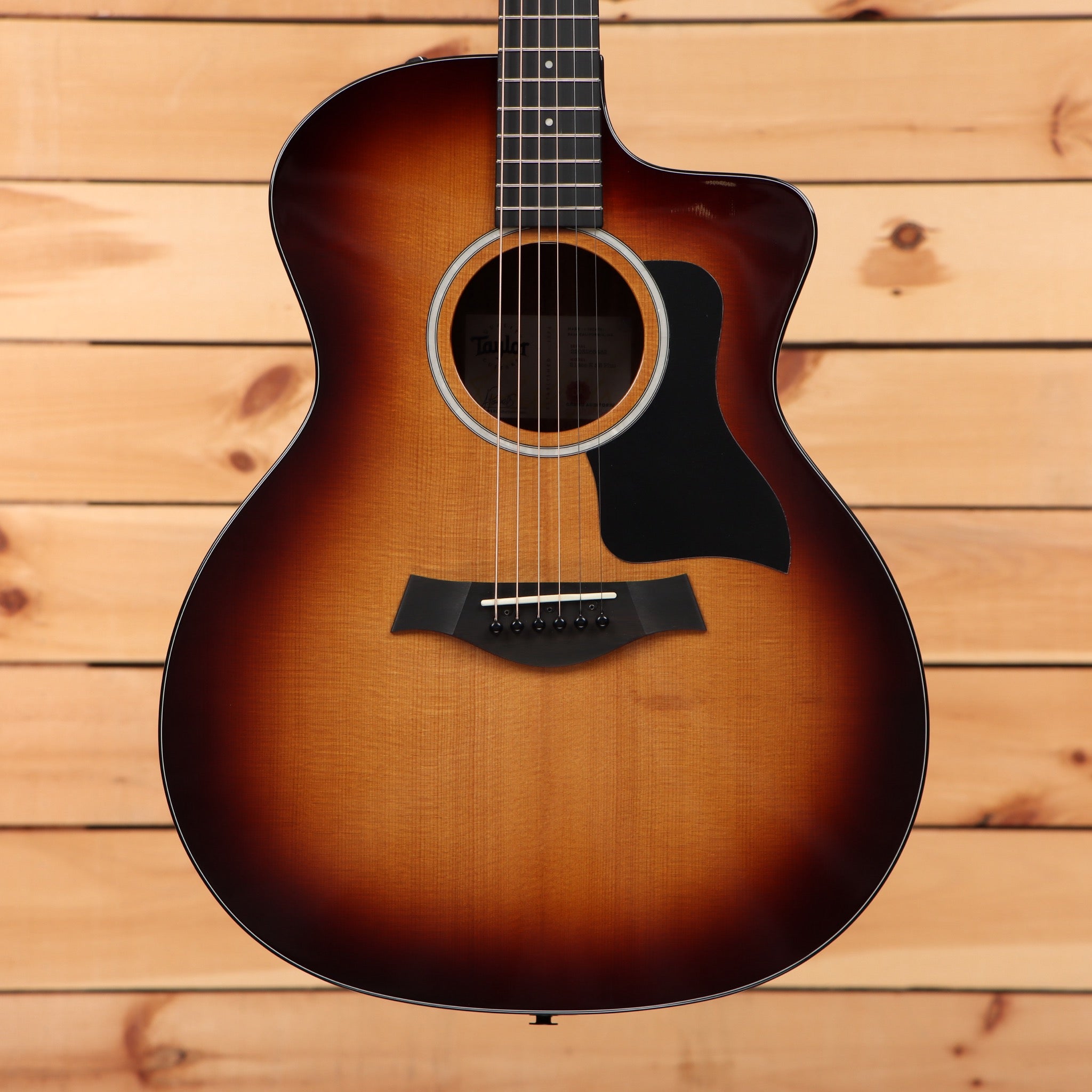 Taylor 214cek Grand Auditorium acoustic-electric guitar Shaded Edgeburst with venetian cutaway