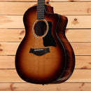 Taylor 214cek-sb acoustic-electric guitar Shaded Edgeburst with venetian cutaway and black pickguard