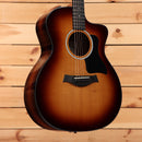 Taylor 214cek Shaded Edgeburst acoustic-electric guitar with venetian cutaway and rosewood fretboard