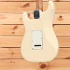 Fender Limited Player II Stratocaster electric guitar Olympic White with single-coil pickups and white pickguard