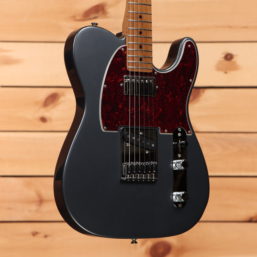 Fender Limited Player II Telecaster electric guitar Roasted Charcoal Frost Metallic with red tortoiseshell pickguard