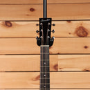 Boucher SG51V acoustic guitar natural finish with black headstock and rosewood fretboard