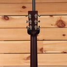 Boucher SG51V acoustic guitar natural finish with chrome tuning machines and wooden headstock