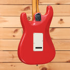 Fender American Ultra Luxe Vintage 60s Stratocaster HSS electric guitar Fiesta Red with white pickguard