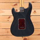 Fender American Professional Stratocaster electric guitar Classic Faded Black with red tortoiseshell pickguard