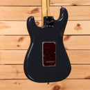 Fender American Professional Stratocaster electric guitar Classic Faded Black with tortoiseshell pickguard and single-coil pickups