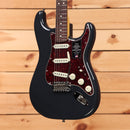 Fender American Professional Stratocaster Classic electric guitar Faded Black with tortoiseshell pickguard