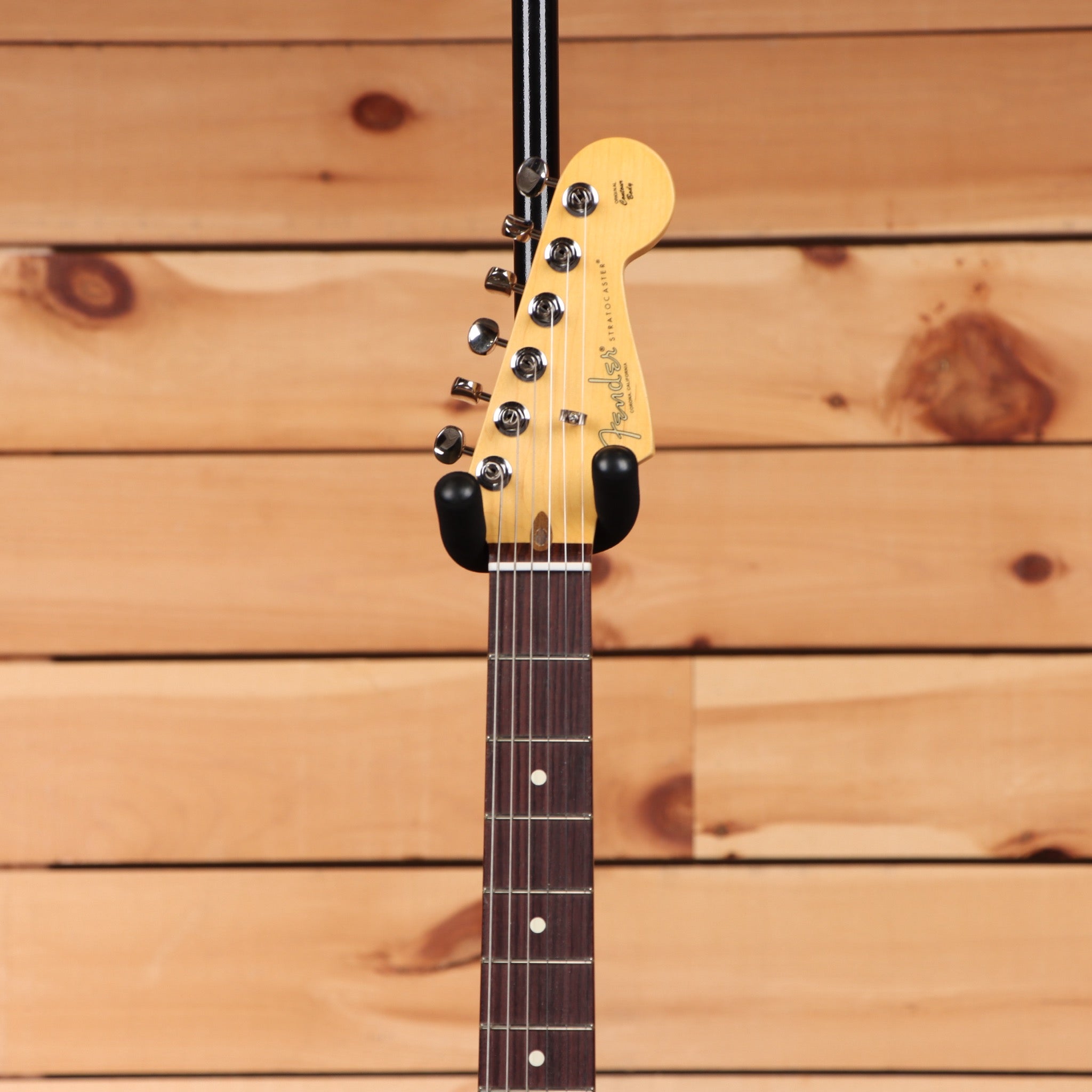 Fender American Professional Stratocaster electric guitar Classic Faded Black with maple neck