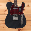 Fender American Professional Classic Telecaster electric guitar Faded Black with red tortoiseshell pickguard
