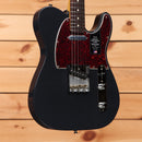 Fender American Professional Classic Telecaster electric guitar Faded Black with red tortoiseshell pickguard