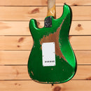 Fender Custom Shop Stratocaster Pro Super Heavy Relic electric guitar Candy Green with single-coil pickups