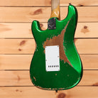 Fender Custom Shop Stratocaster Pro Super Heavy Relic electric guitar Candy Green with single-coil pickups