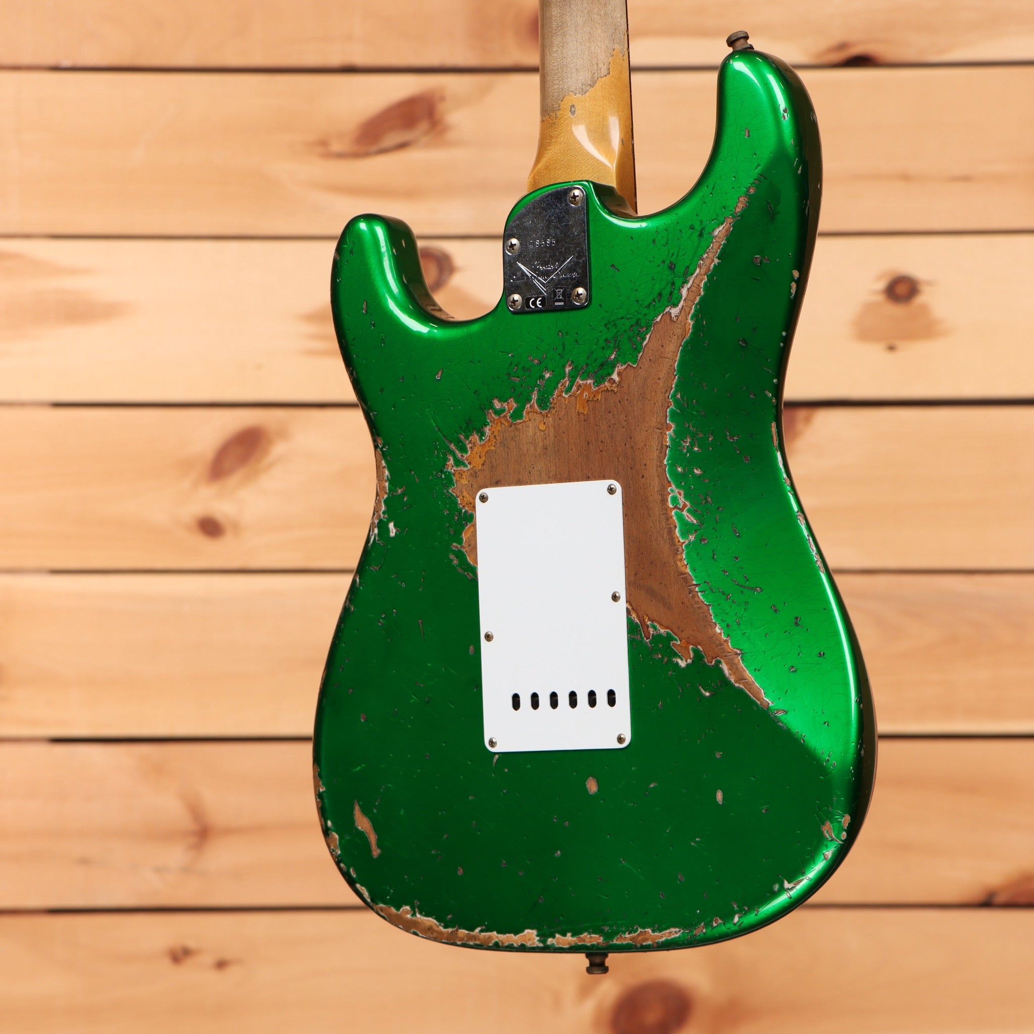 Fender Custom Shop Stratocaster Pro Super Heavy Relic electric guitar Candy Green with single-coil pickups