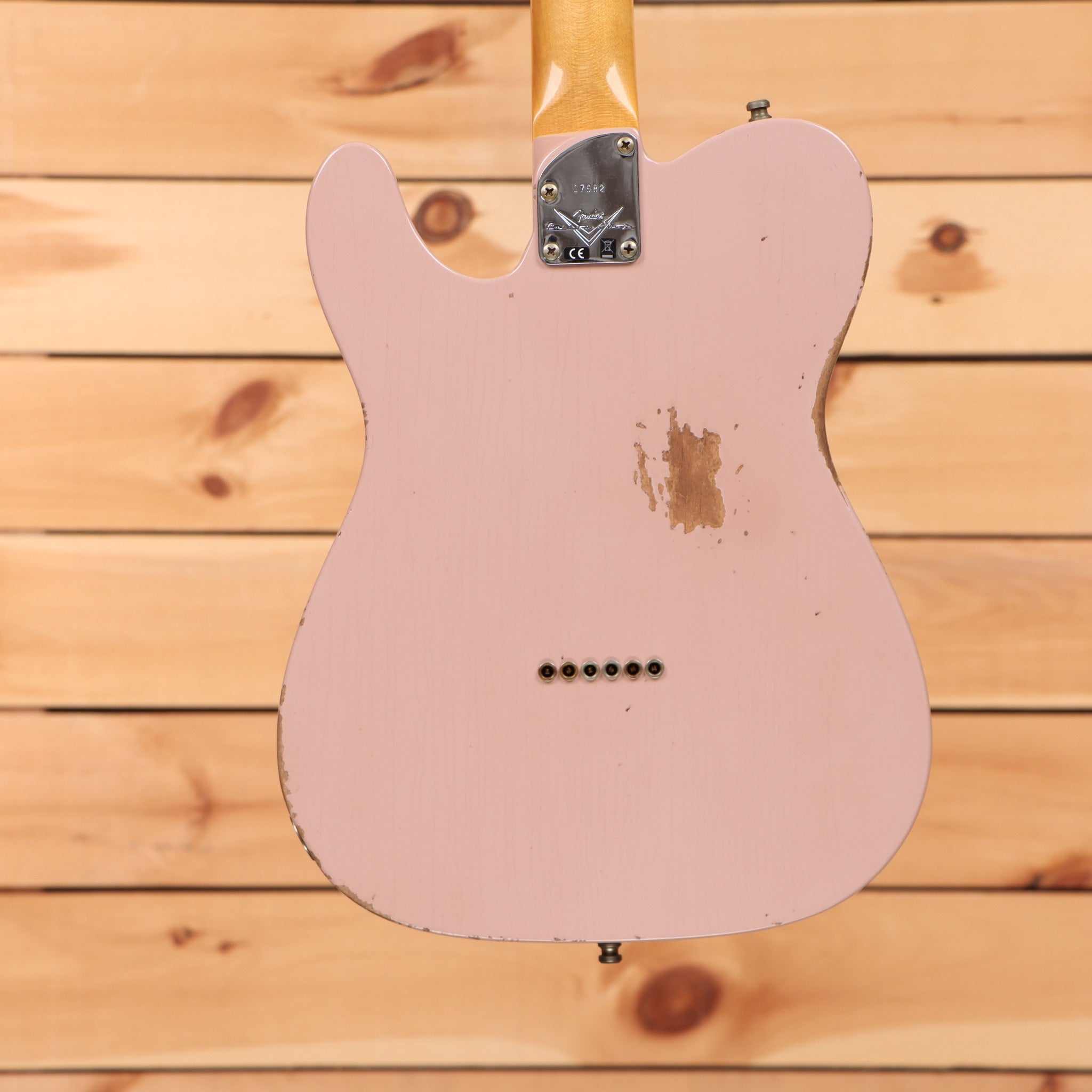 Fender Custom Shop Telecaster Pro Relic electric guitar Dirty Shell Pink pre-owned with single-coil pickups