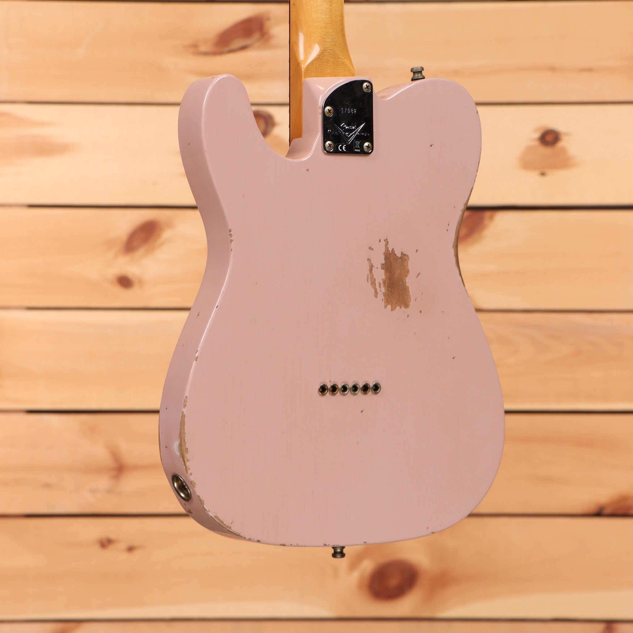 Fender Custom Shop Telecaster Pro Relic electric guitar Dirty Shell Pink with single-coil pickups