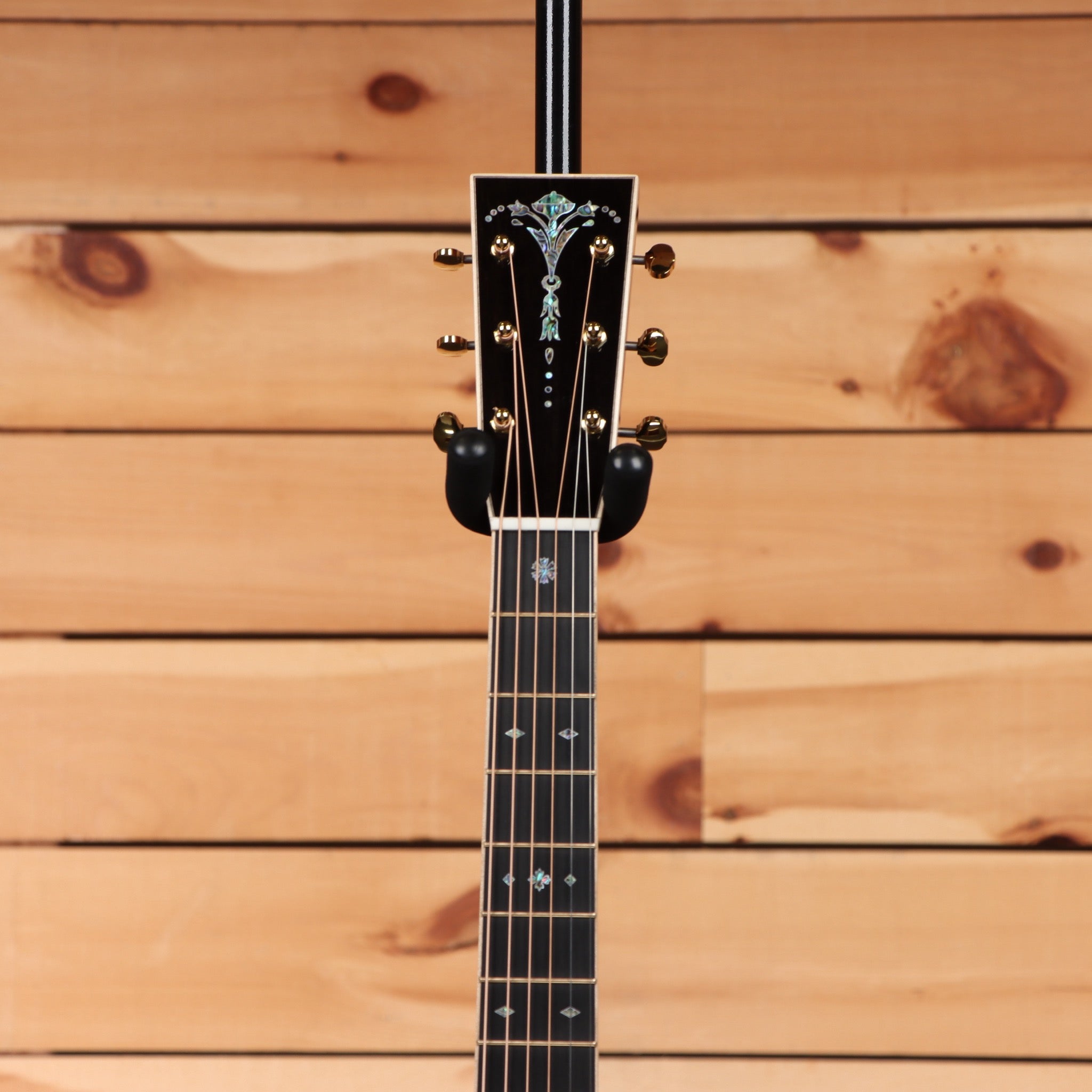 Pre-owned Martin D45 Modern Deluxe dreadnought acoustic guitar natural finish with inlaid abalone headstock