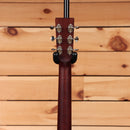 Pre-owned Boucher SG51MV natural acoustic guitar with chrome tuners and black endpin