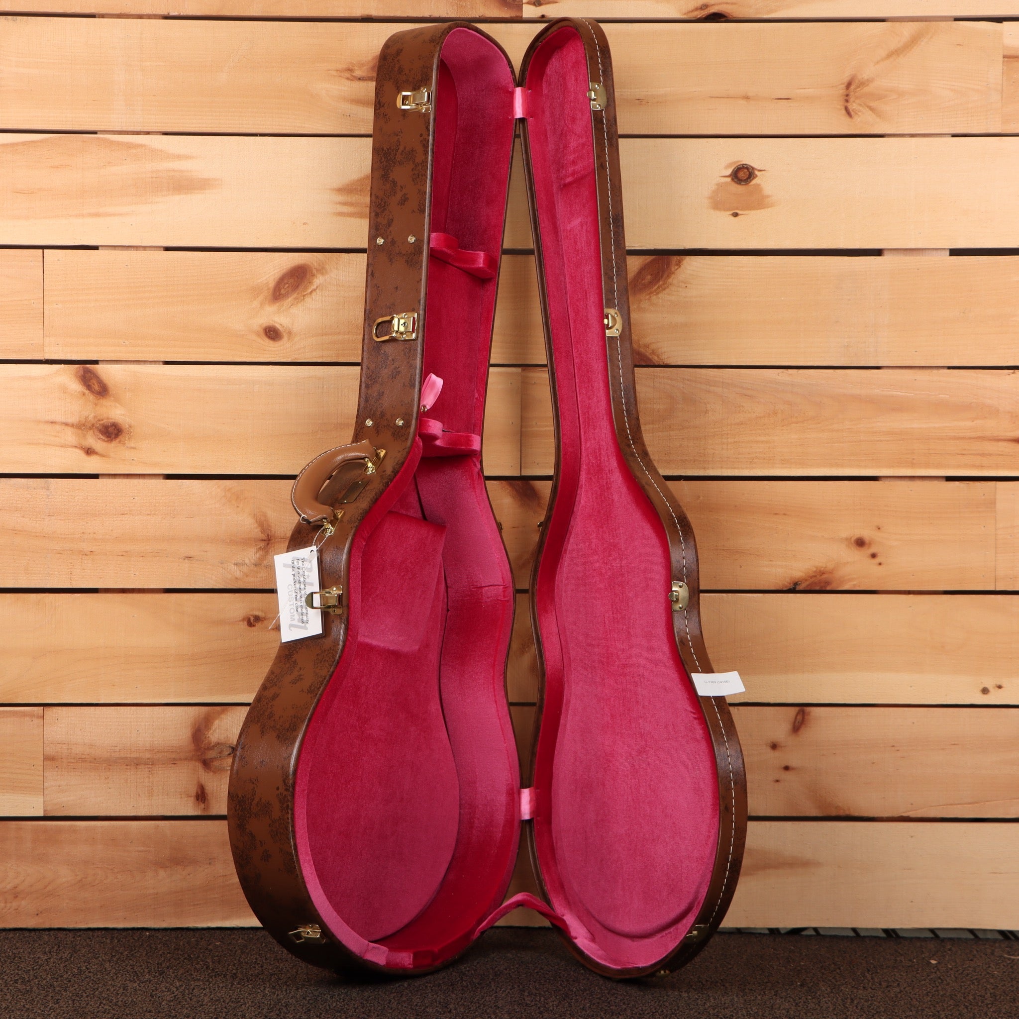 Gibson ES-335 Reissue semi-hollow body electric guitar aged ebony with burgundy velvet case