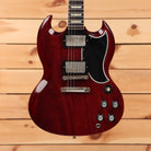 Gibson 1961 Les Paul SG Standard Reissue VOS Cherry Red electric guitar with dual humbuckers