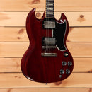 Gibson 1961 Les Paul SG Standard Reissue VOS electric guitar cherry red with dual humbuckers