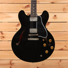 Gibson 1959 ES-335 Reissue Ultra Light Aged semi-hollow electric guitar Ebony with gold tuning machines