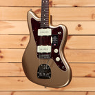 Fender American Professional Classic Jazzmaster electric guitar Faded Firemist Gold with dual white single-coil pickups