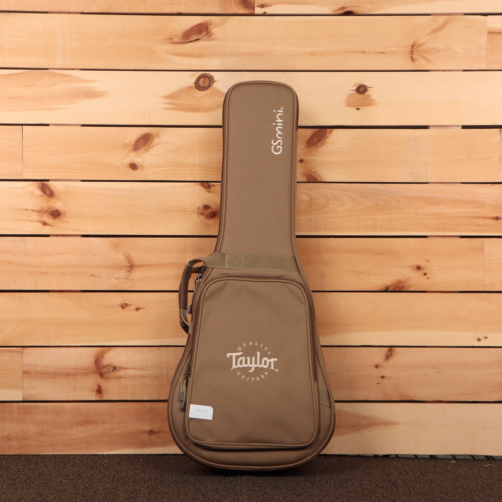 Taylor GS Mini-e acoustic-electric guitar natural finish with gig bag and padded handle
