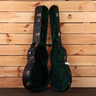 Bourgeois Touchstone Signature OM natural acoustic guitar with green velvet interior case