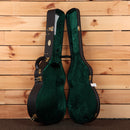 Gallagher Bluegrass Bell mahogany natural acoustic guitar with green velvet case and gold hardware