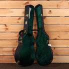 Gallagher Bluegrass Bell mahogany natural acoustic guitar with green velvet case and gold hardware