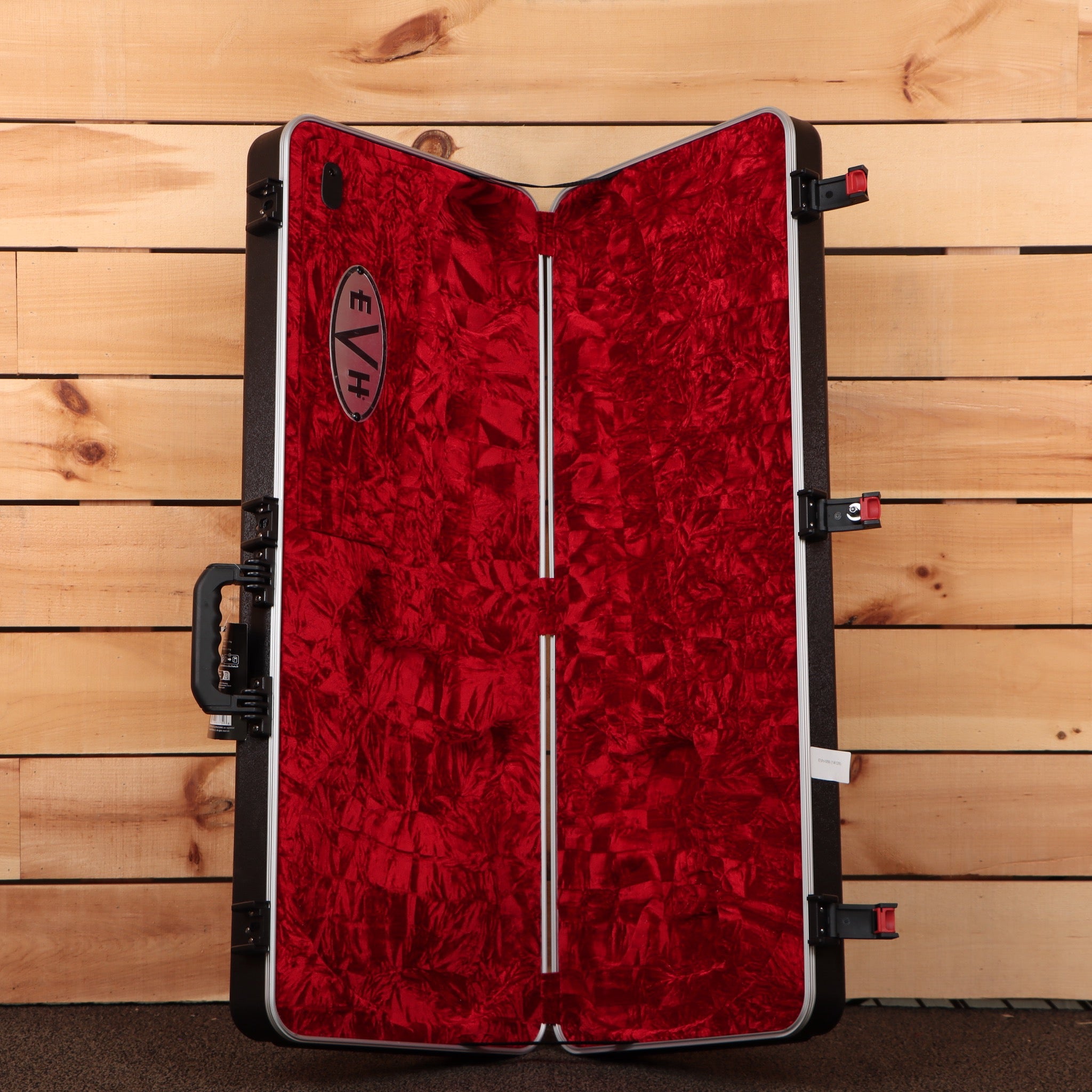 EVH Made in Japan Series Wolfgang Stealth electric guitar hard case red velvet interior