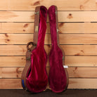Gibson ES-346 semi-hollow electric guitar Gingerburst with burgundy velvet-lined hard case