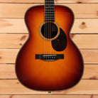 Pre-owned Santa Cruz OM Custom acoustic guitar sunburst finish with 12-fret neck joint