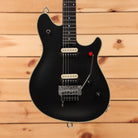 EVH MIJ Series Wolfgang Stealth electric guitar with dual humbuckers and Floyd Rose tremolo system