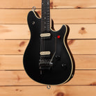 EVH MIJ Series Wolfgang Stealth electric guitar with black finish and dual humbuckers