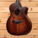 Taylor K24ce Builders Edition acoustic-electric guitar Kona Burst pre-owned with venetian cutaway